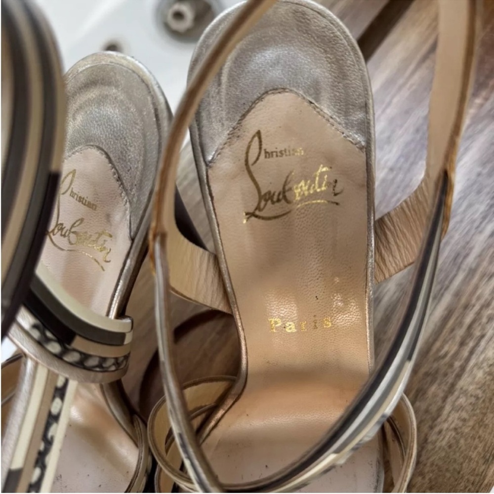 Christian Louboutin meteorita platform sandal size 38.5 - Picture 7 of 12